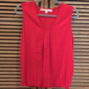 Studio M red sleeveless blouse